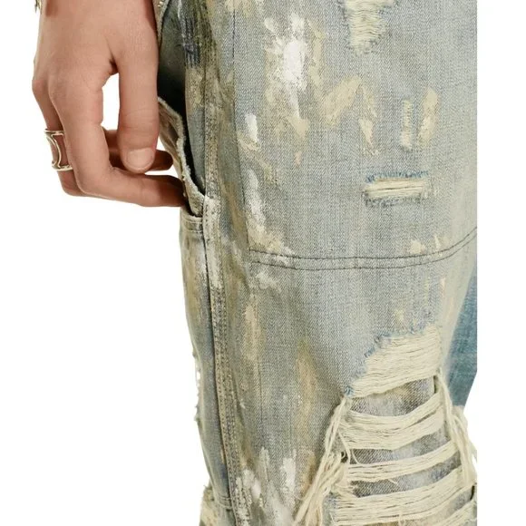 Denim Supply Ralph Lauren Clayton Distressed Paint Splatter